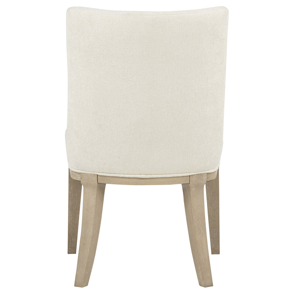 Lucaire Arched Upholstered Dining Side Chair Cream (Set of 2)