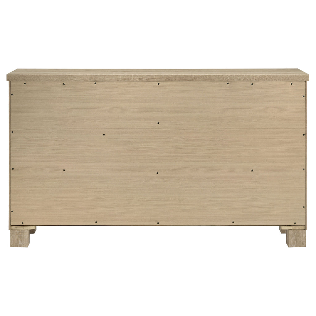 Oakglen 6-drawer Bedroom Dresser Weathered Oak