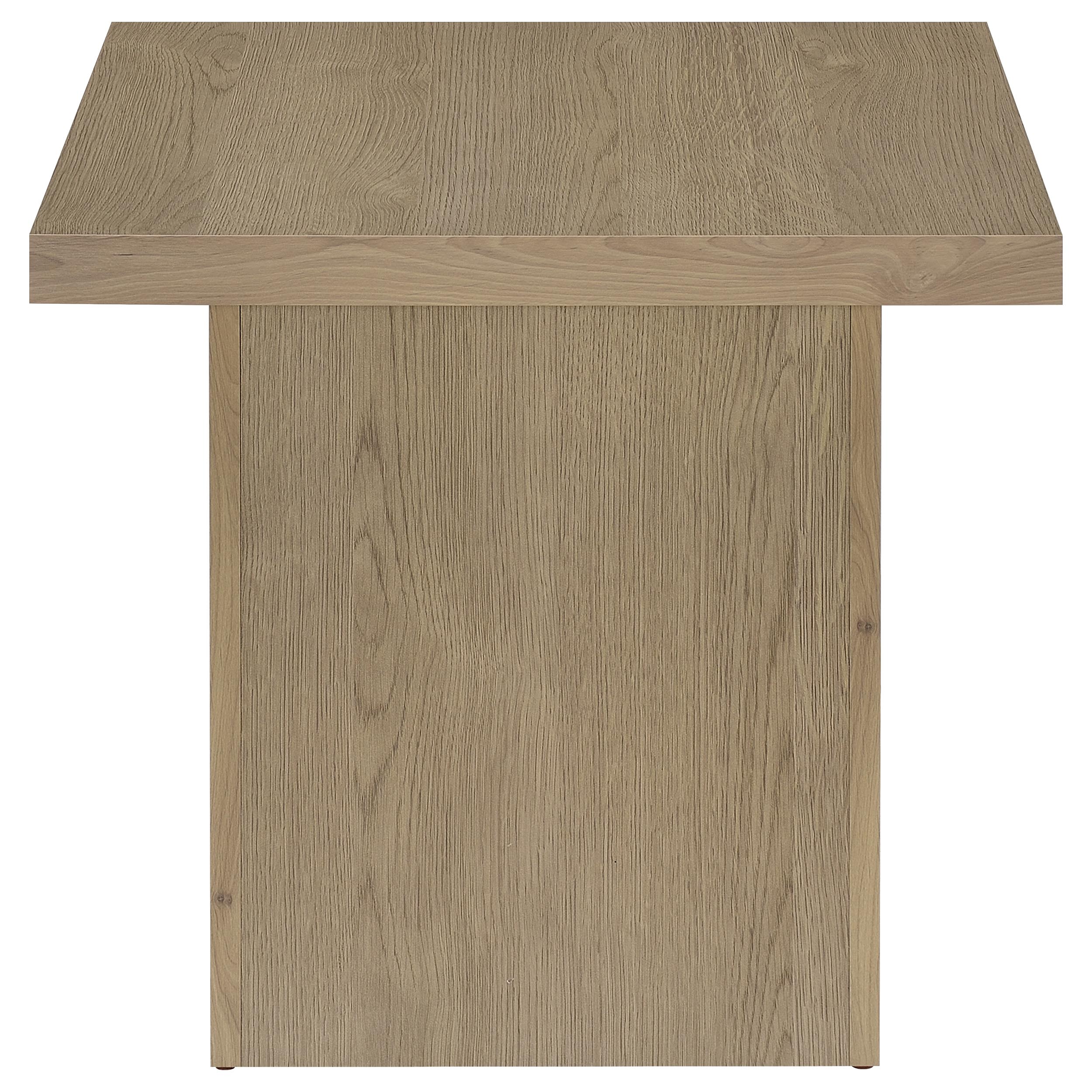 Devar 2-piece Square Cocktail Coffee End Table Set Latte