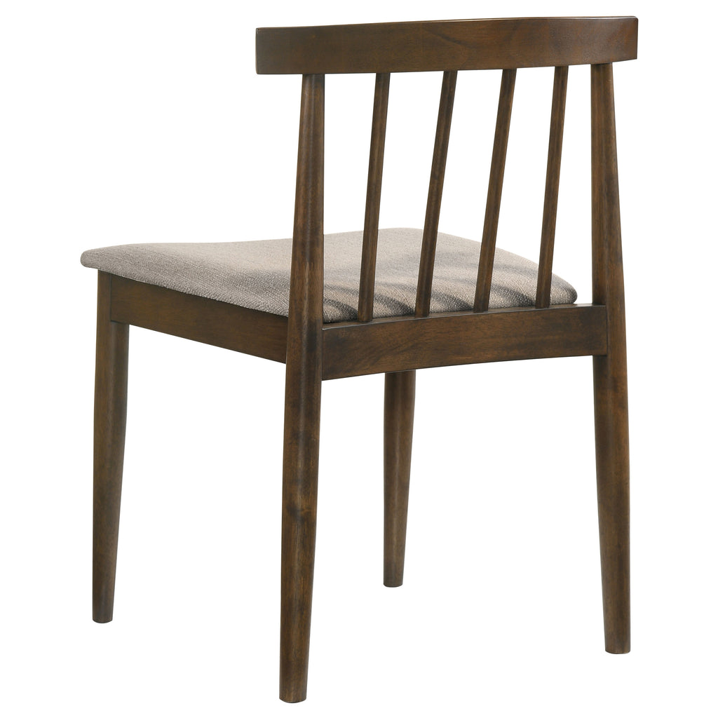 Hamlyn 5-piece Round Wood Dining Set Wheat and Walnut