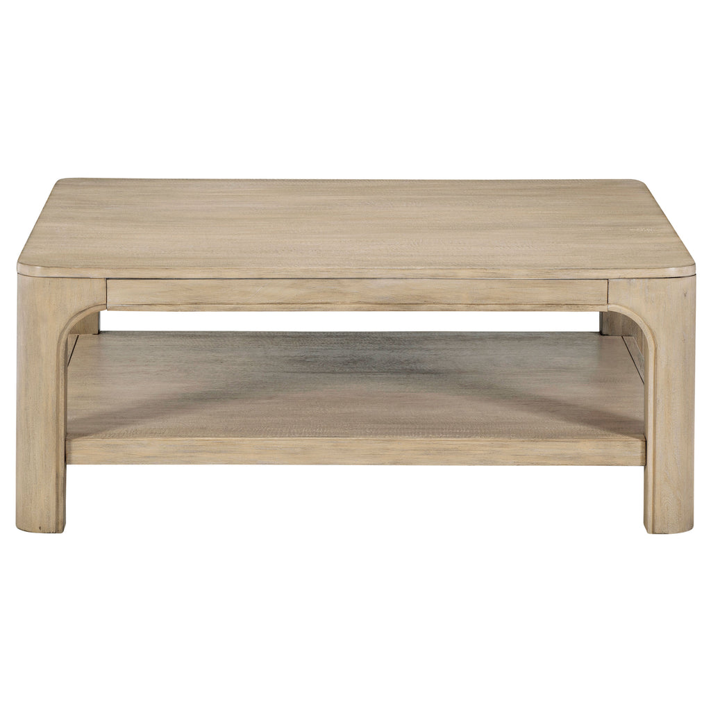 Solano 2-piece Square Coffee Table Set Weathered Mango