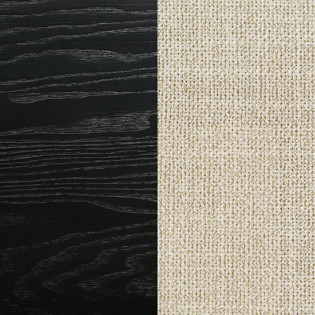 Arini 56-inch Queen Panel Bed Cream and Black