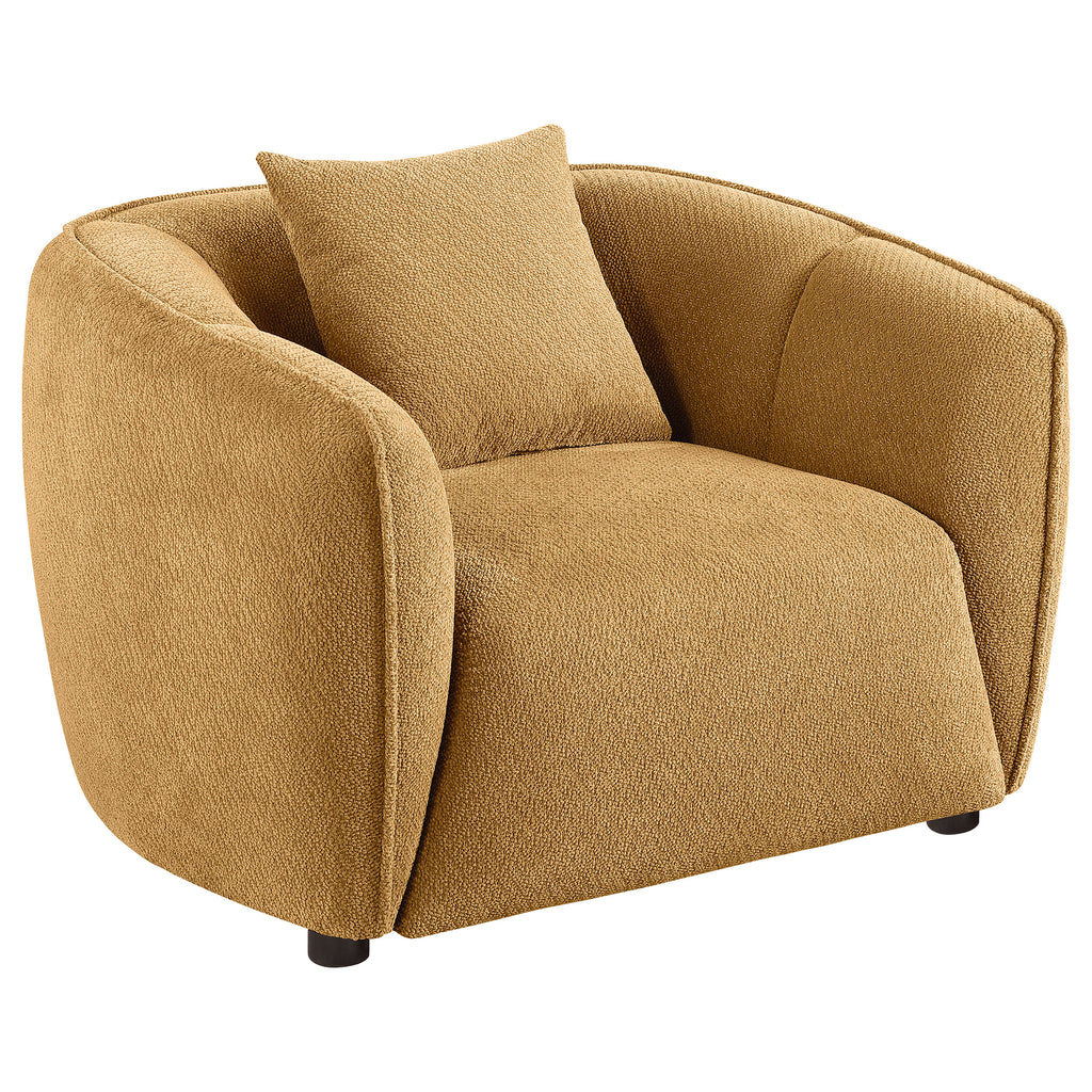 Aleisha 3-piece Fabric Upholstered Sofa Set Mustard Yellow