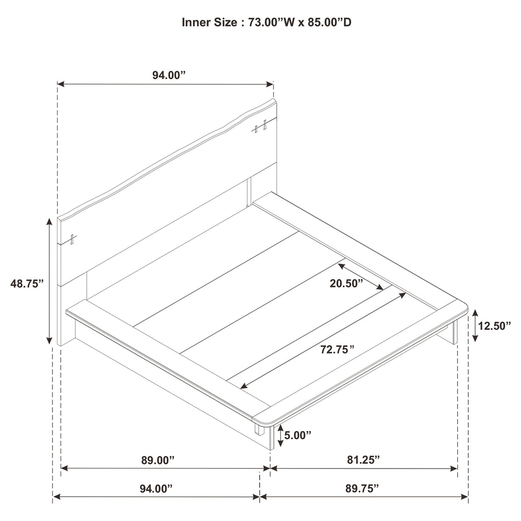 Stillwater California King Platform Bed