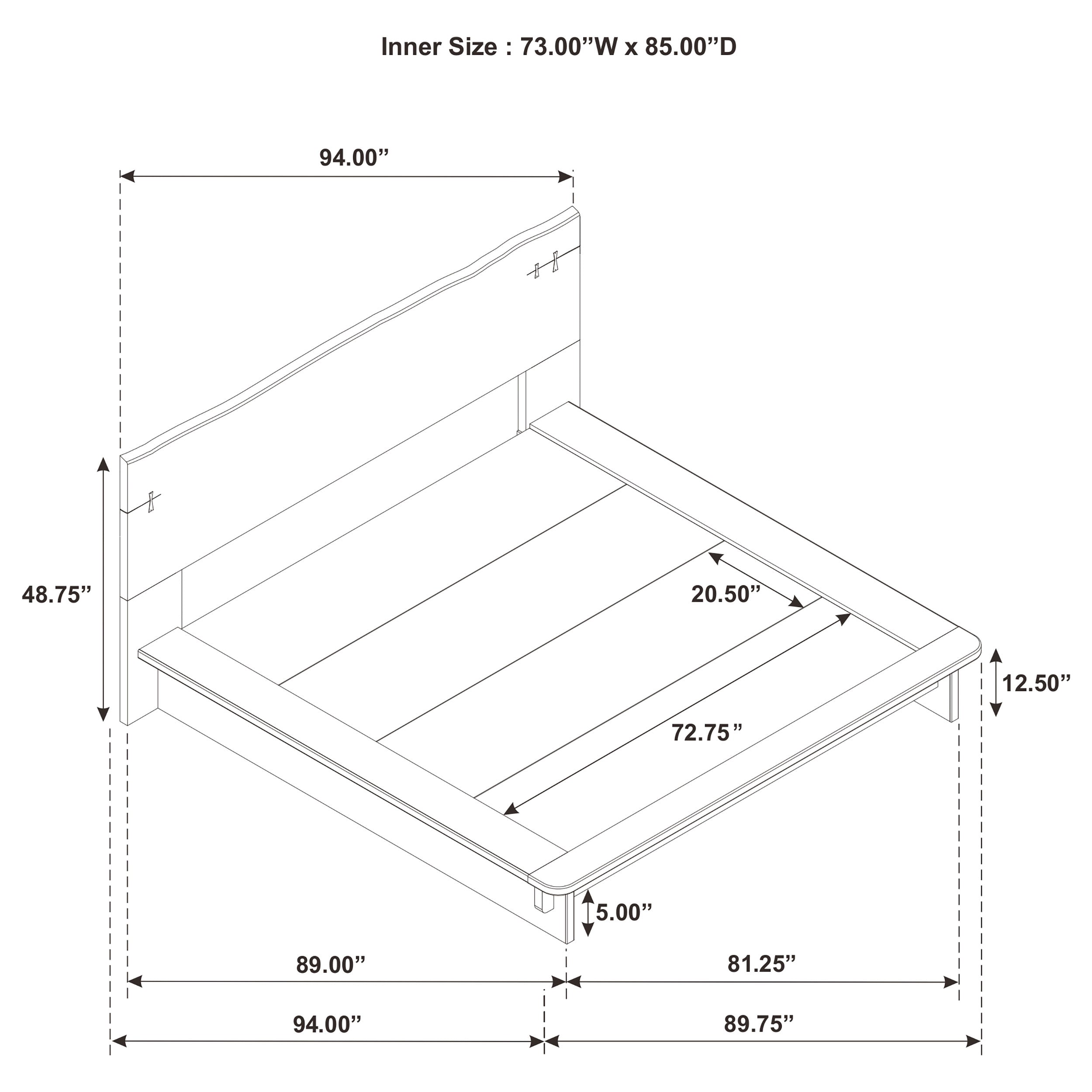 Stillwater California King Platform Bed
