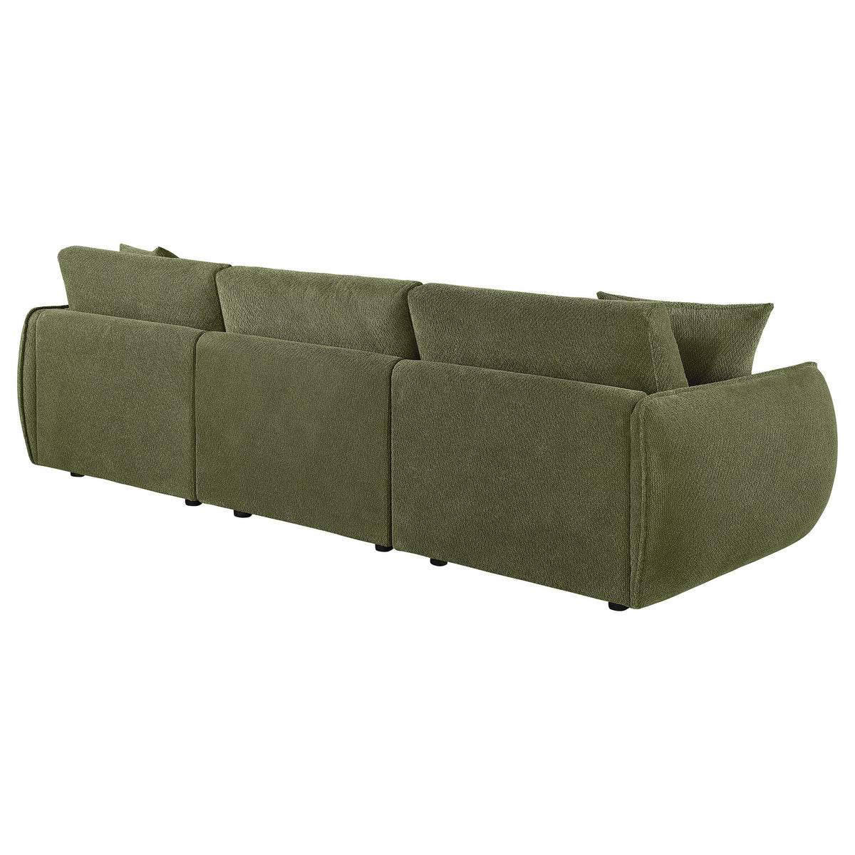 Elysia Fabric Upholstered Modular Lounge Sofa Green