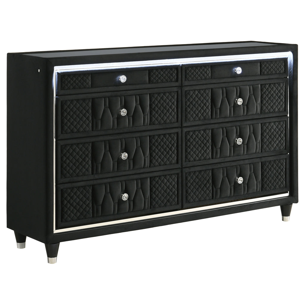 Lorient 4-piece Eastern King Bedroom Set Black