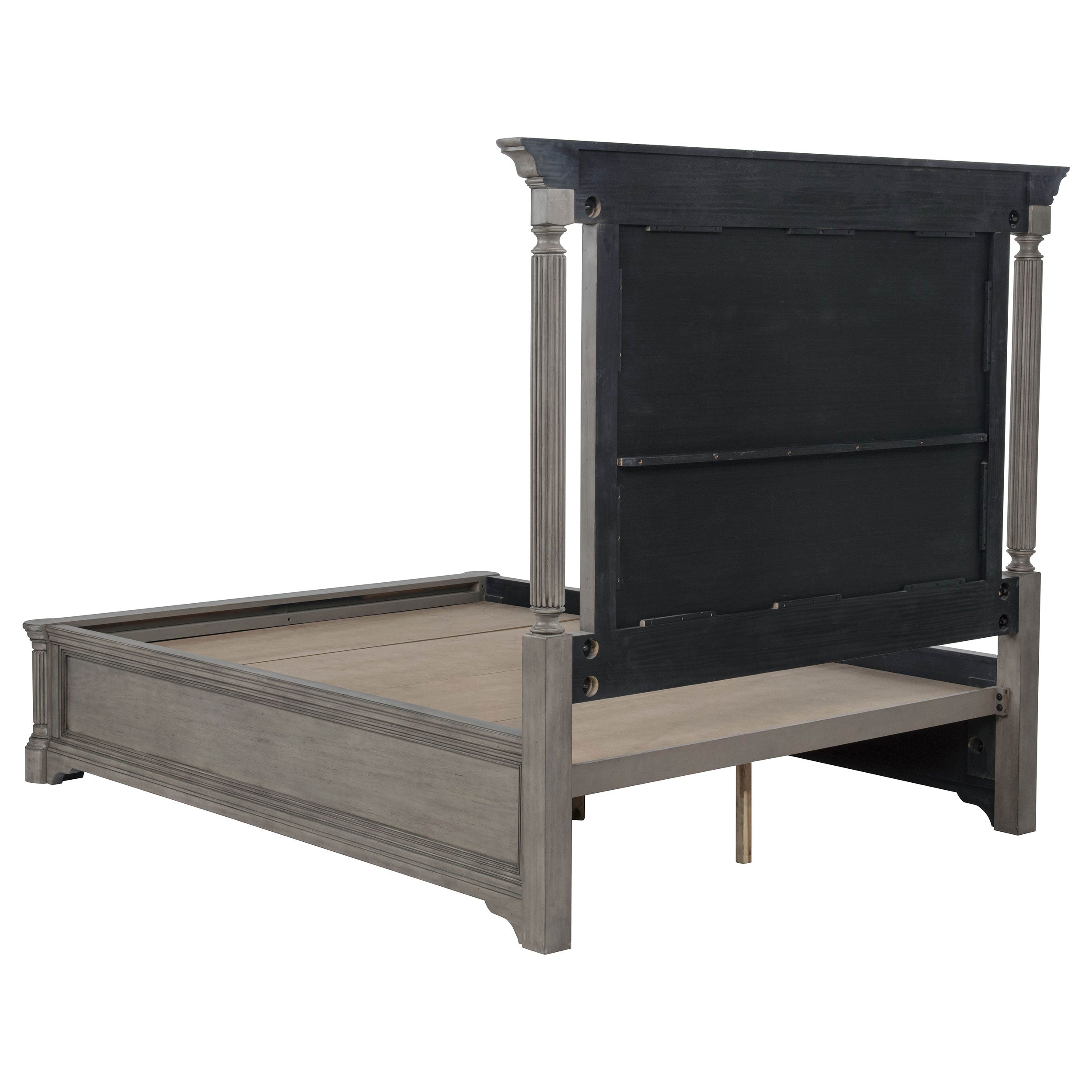 Cresswell California King Storage Platform Bed Weathered Taupe