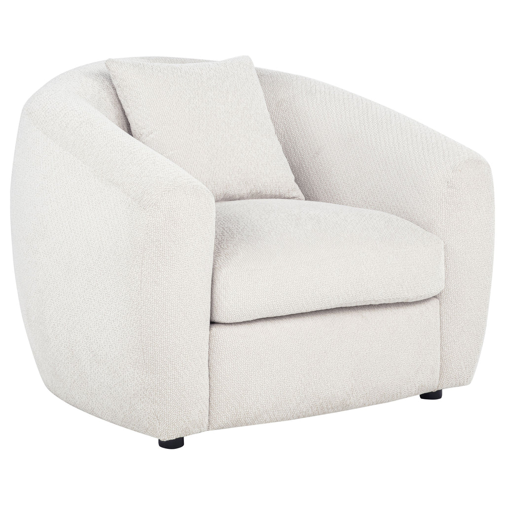 Isabella 3-piece Fabric Upholstered Sofa Set Sand