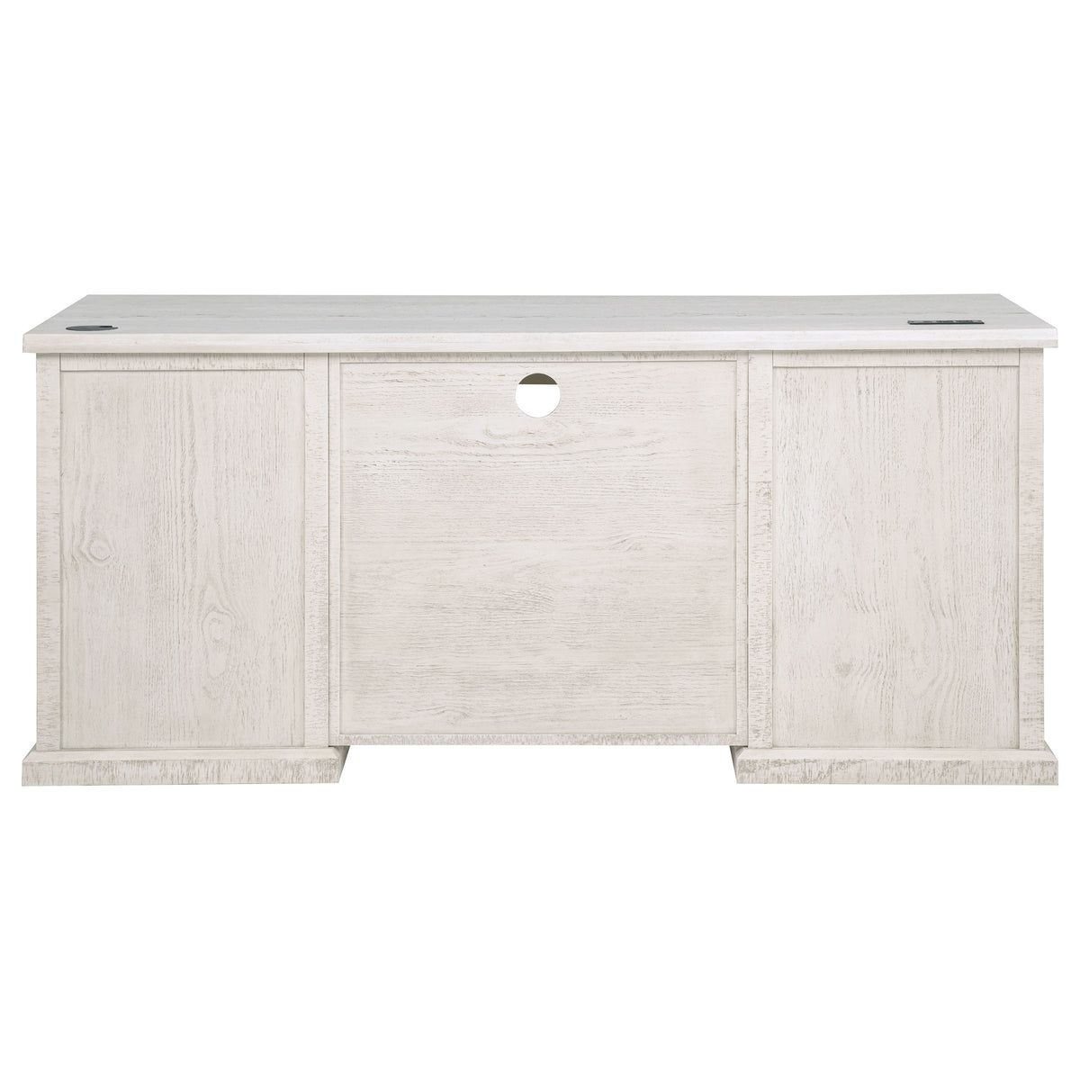 Altidore 68-inch 7-drawer Executive Home Office Desk Distressed White