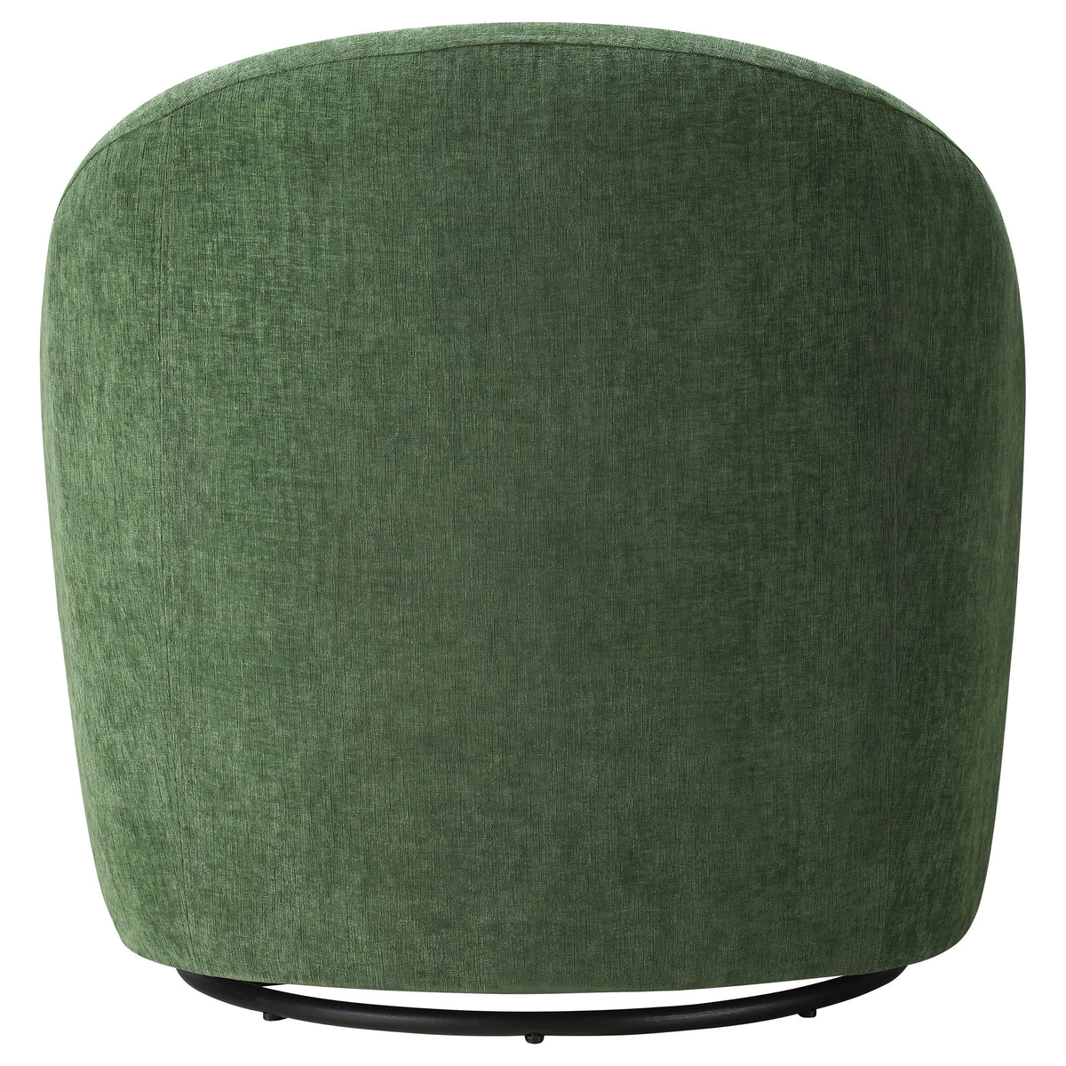 Leon Chenille Upholstered Swivel Accent Chair Green