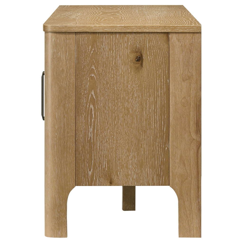 Rowe 65-inch 2-door Wood TV Stand Media Console Light Oak