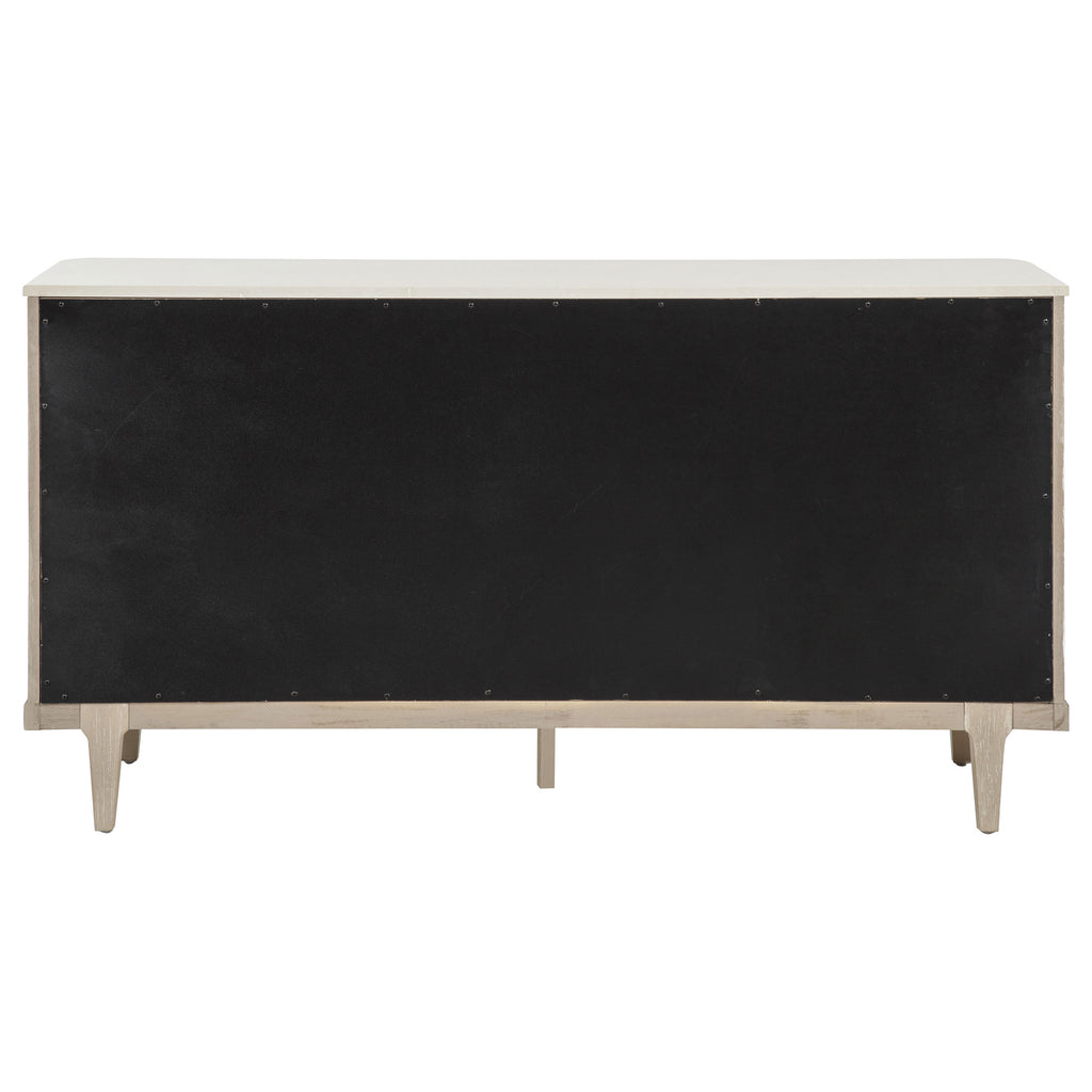 Lucaire 2-door 3-drawer Cultured Marble Top Sideboard Sandstone