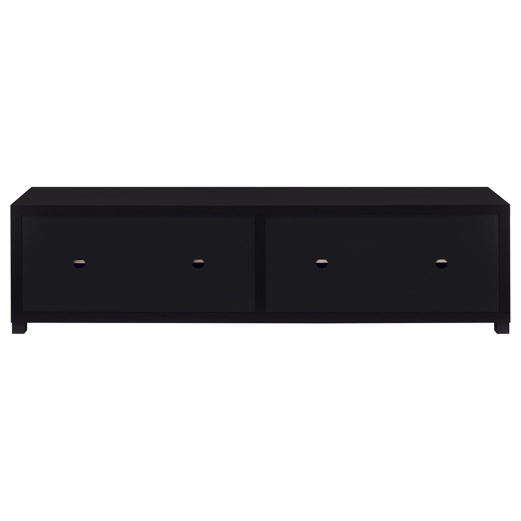 Sachin 4-door Engineered Wood 79-inch TV Stand Black