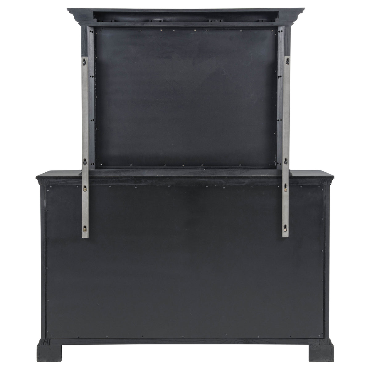 Cresswell 8-drawer Dresser with Mirror Weathered Taupe