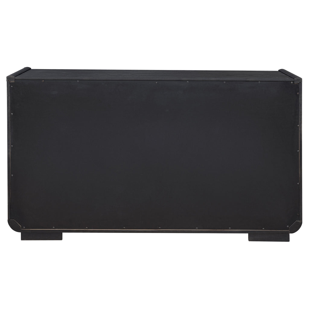 Leandro 2-drawer Dining Sideboard Server Burnished Black