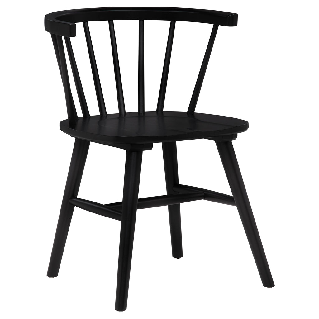 Decker 7-piece 82-inch Rectangular Dining Set Black