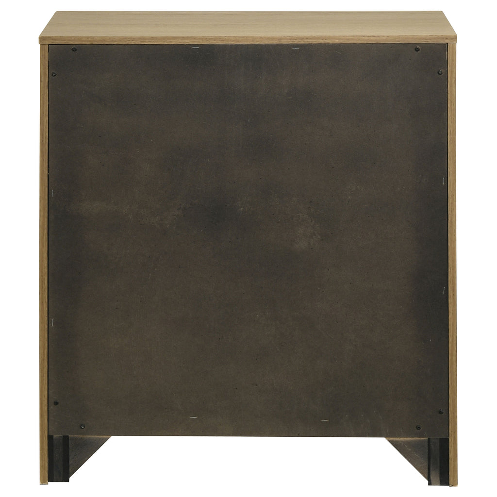 Hendricks 1-drawer Nightstand Bedside Table with Cubby Light Oak