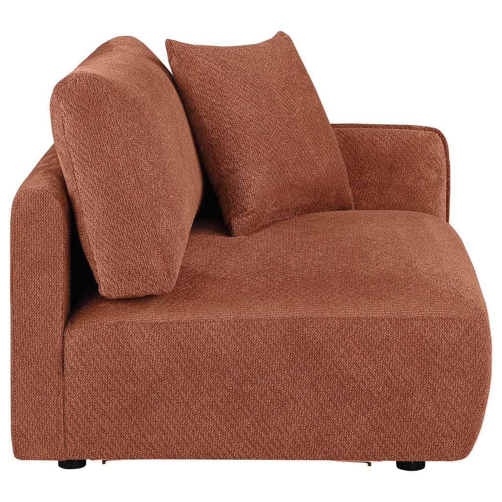 Elysia Fabric Upholstered Modular RAF Chair Coral