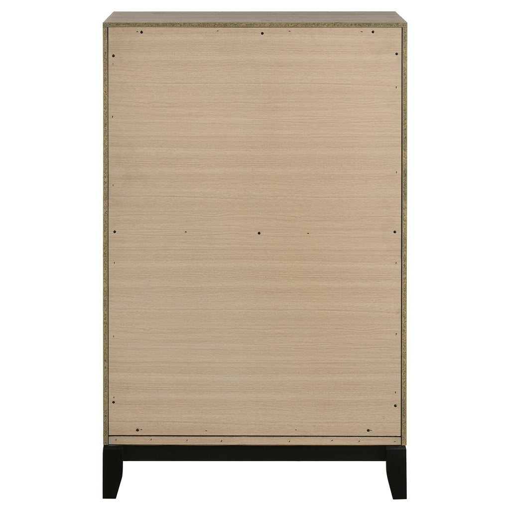 Valen 5-drawer Bedroom Chest of Drawers Light Taupe