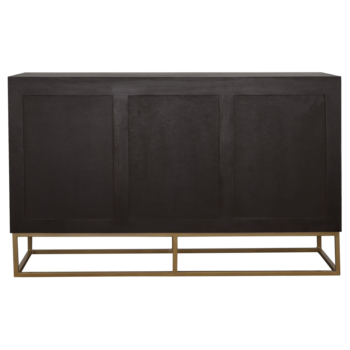 Zara 2-door 57-inch Wood Accent Storage Cabinet Black Walnut