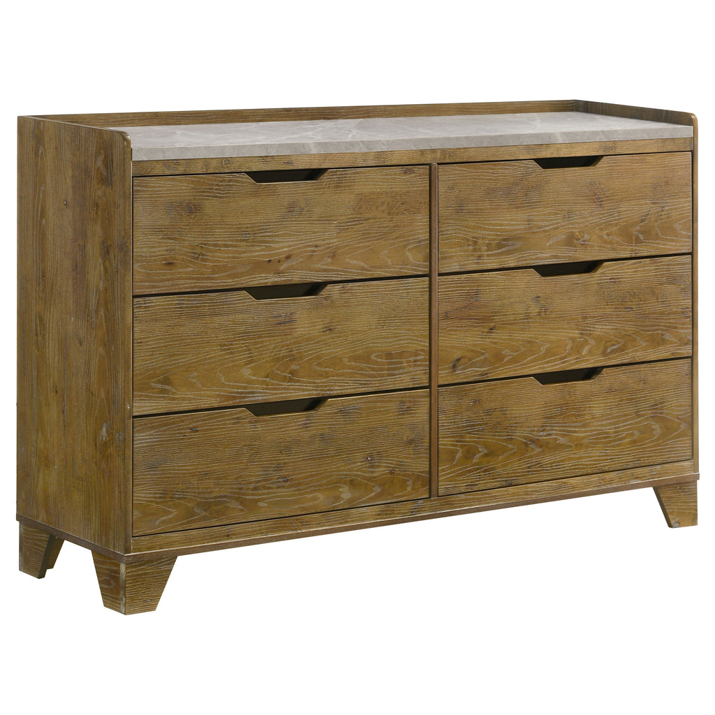 Henderson 4-piece Queen Bedroom Set Medium Oak