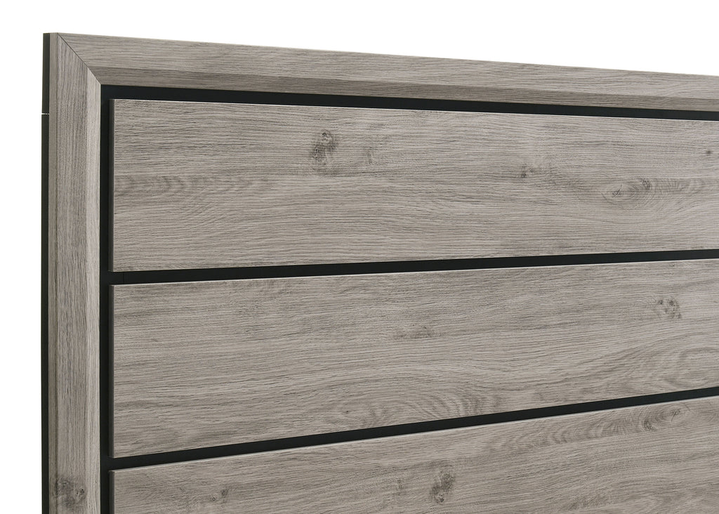 Valen Wood Queen Panel Bed Light Taupe
