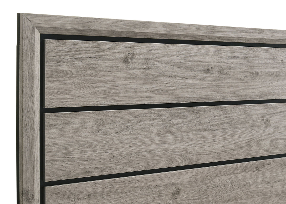 Valen Wood Queen Panel Bed Light Taupe