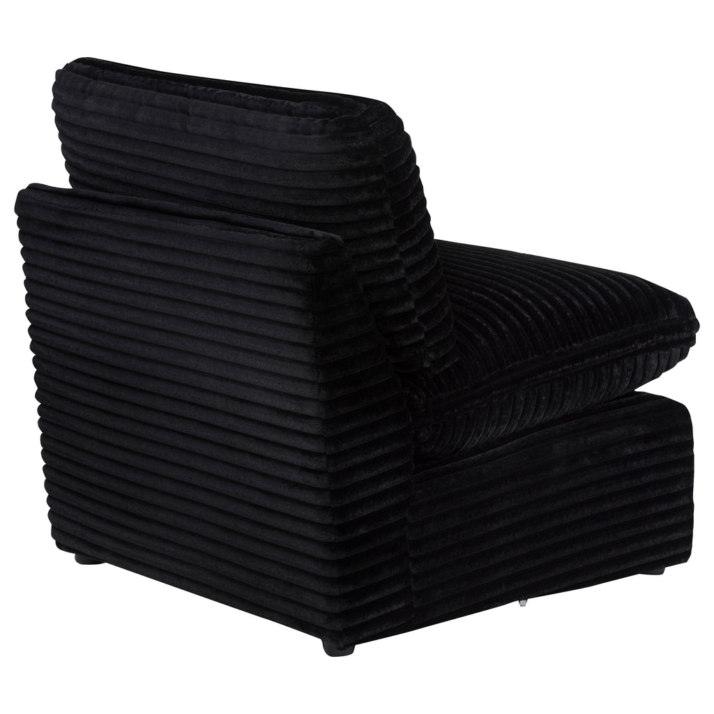 Collins Modular Armless Chair Black