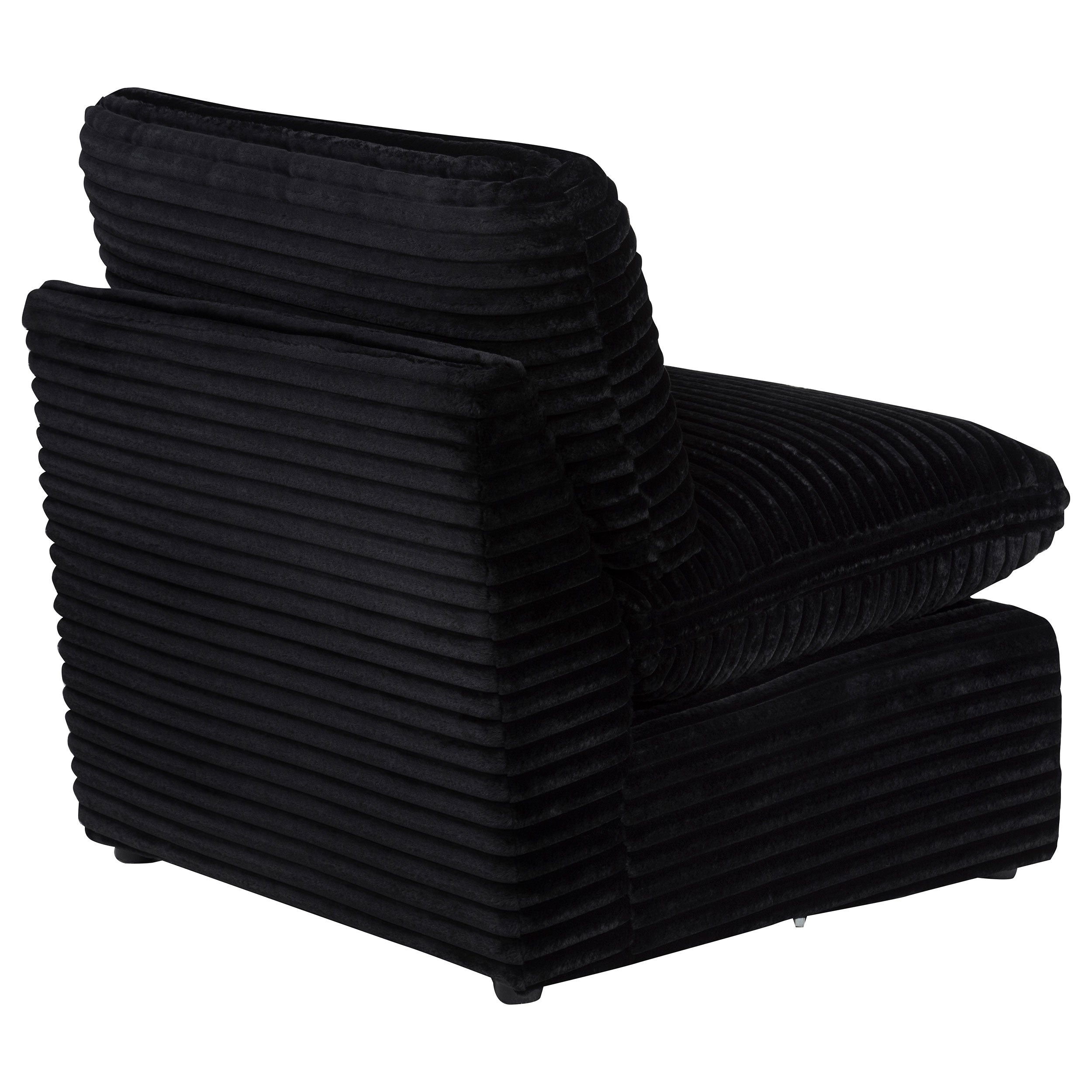 Collins Modular Armless Chair Black