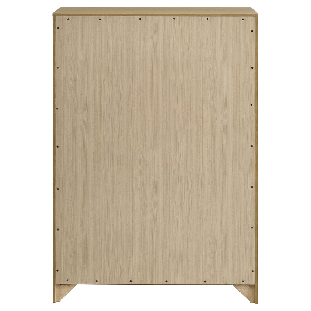 Hendricks 5-drawer Bedroom Chest of Drawers Light Oak
