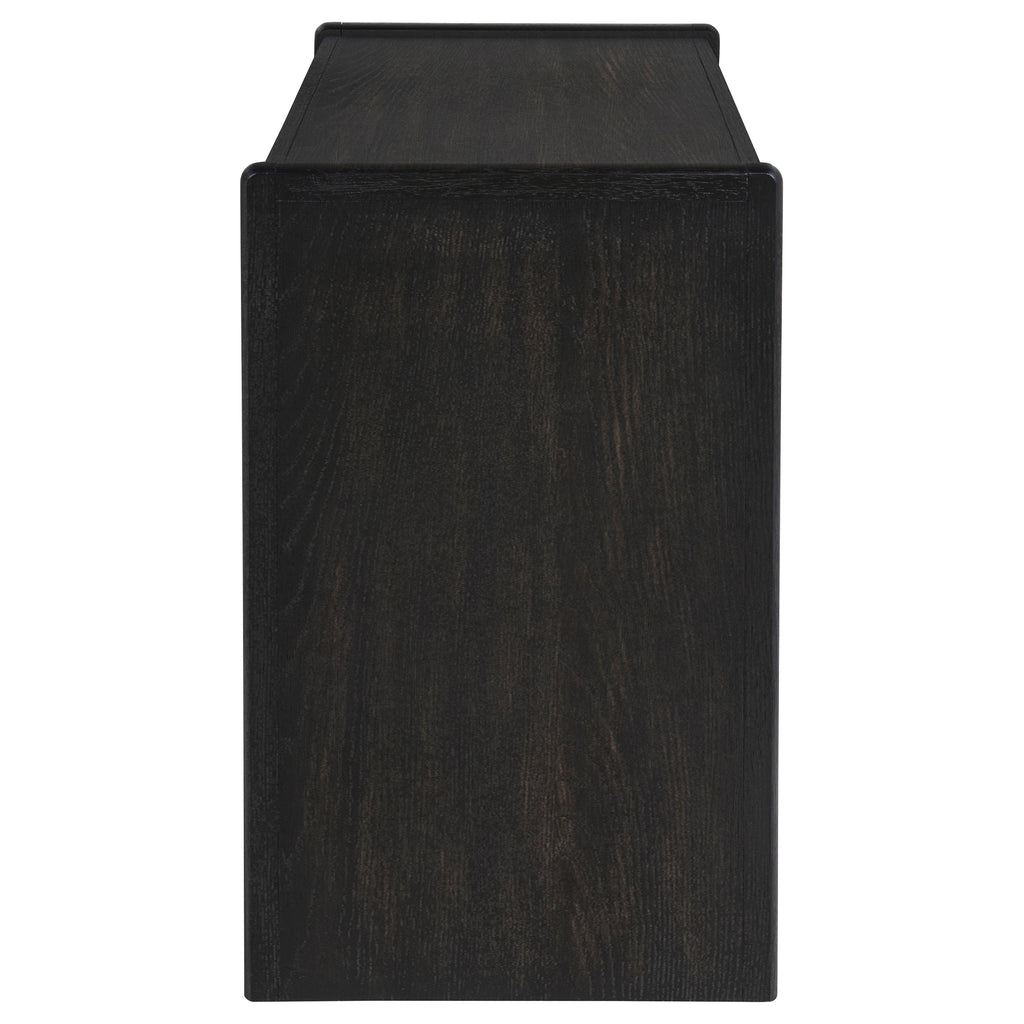 Leandro 2-drawer Home Office Writing Desk Burnished Black