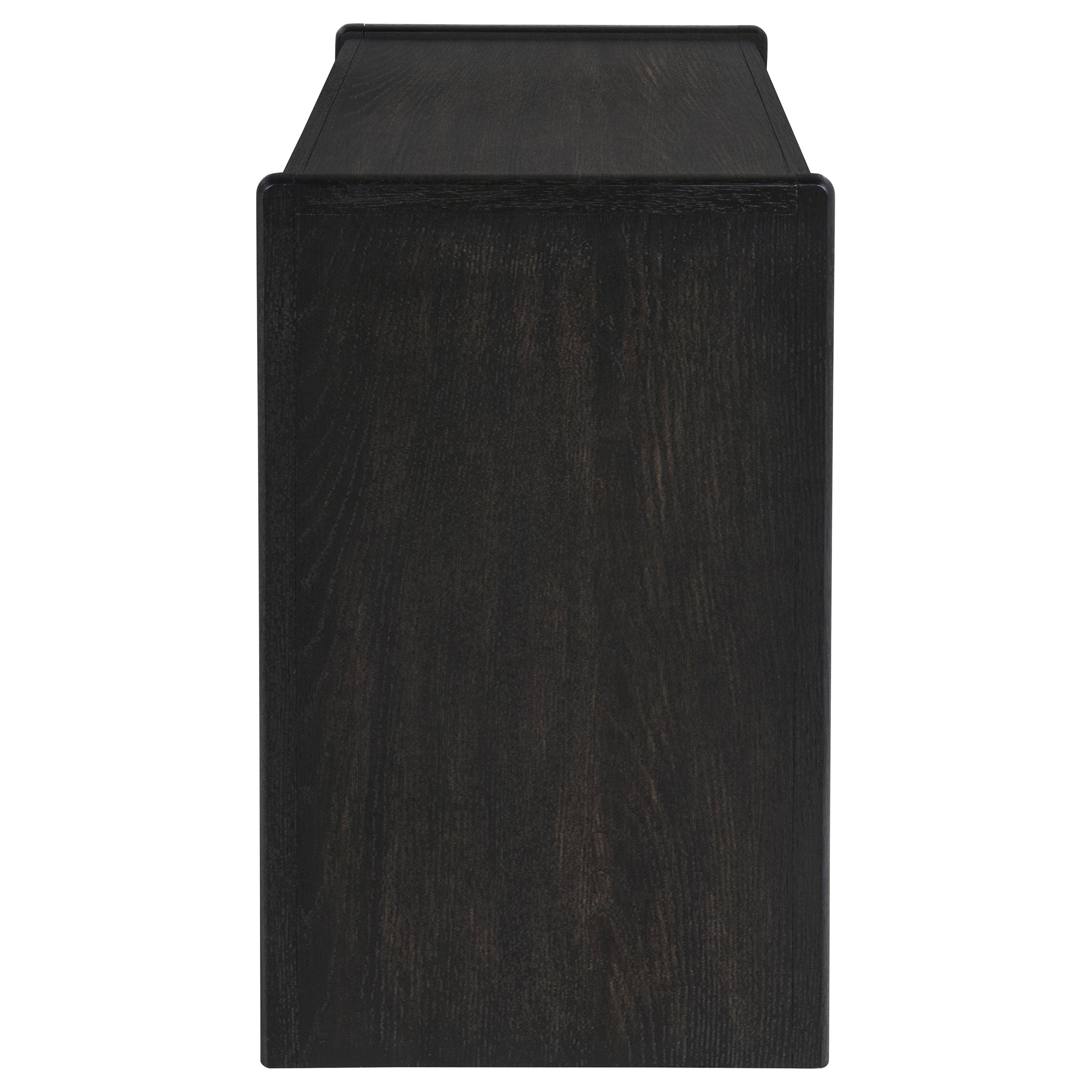 Leandro 2-drawer Home Office Writing Desk Burnished Black