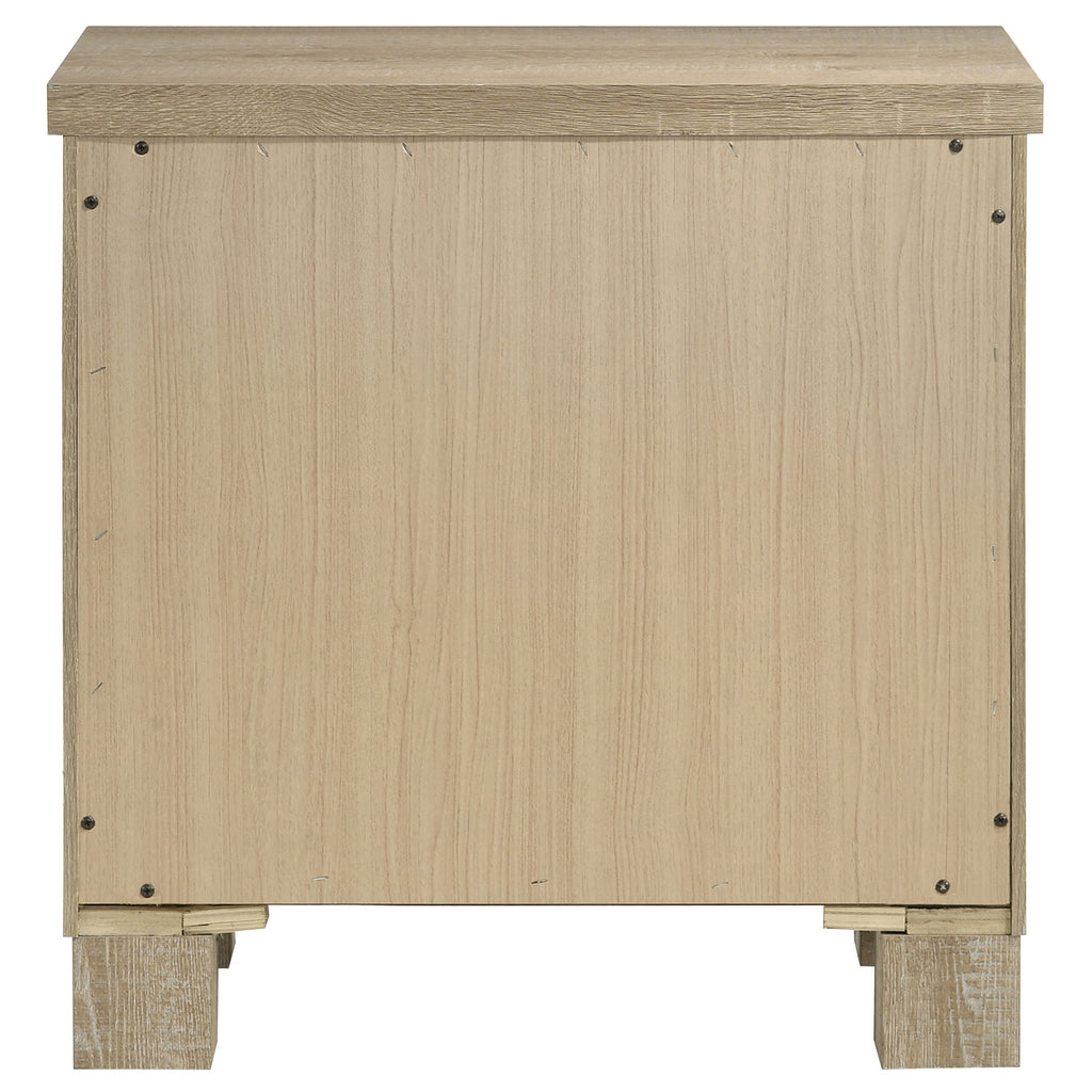 Oakglen 2-drawer Nightstand Bedside Table Weathered Oak