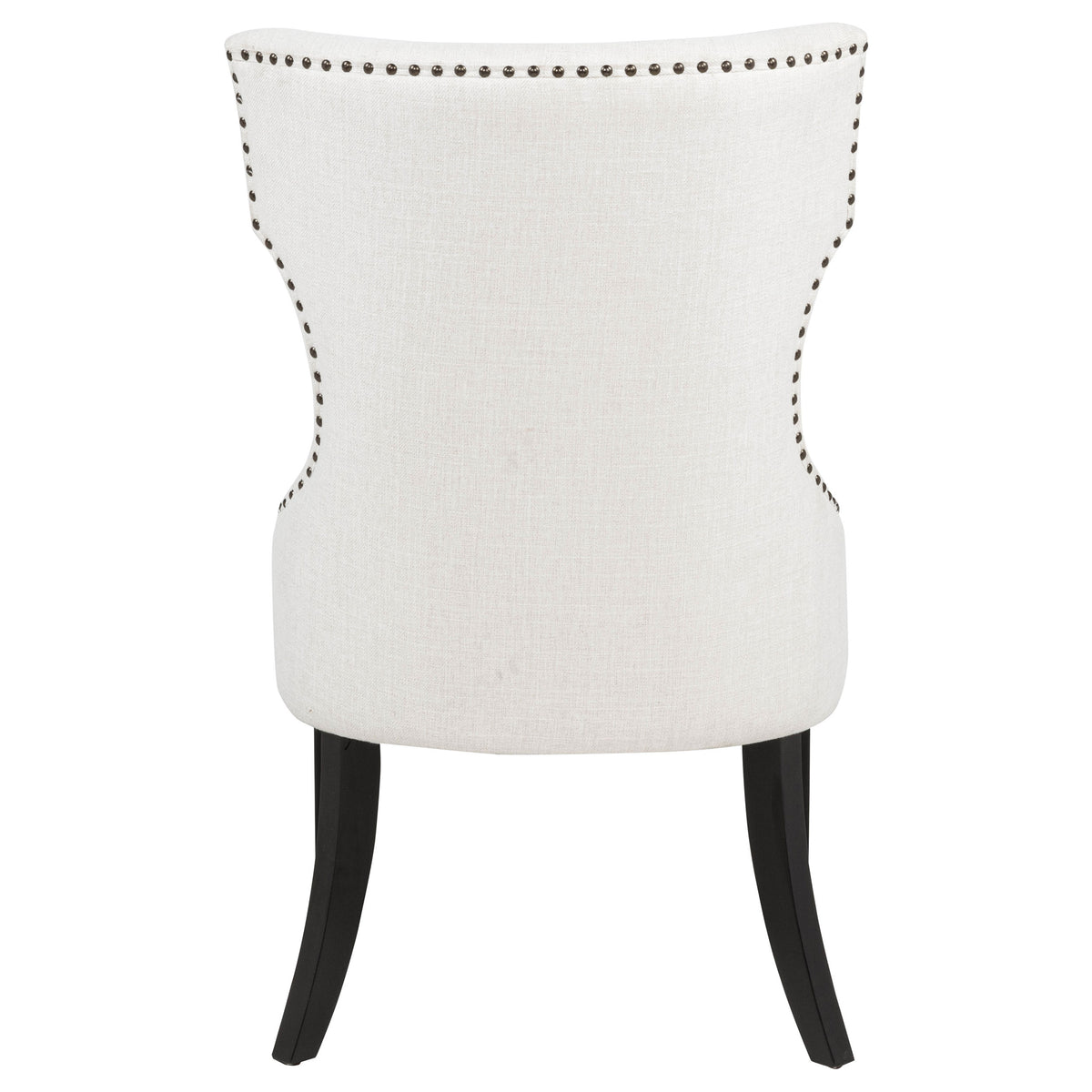 Baney Fabric Upholstered Dining Side Chair Cream and Black