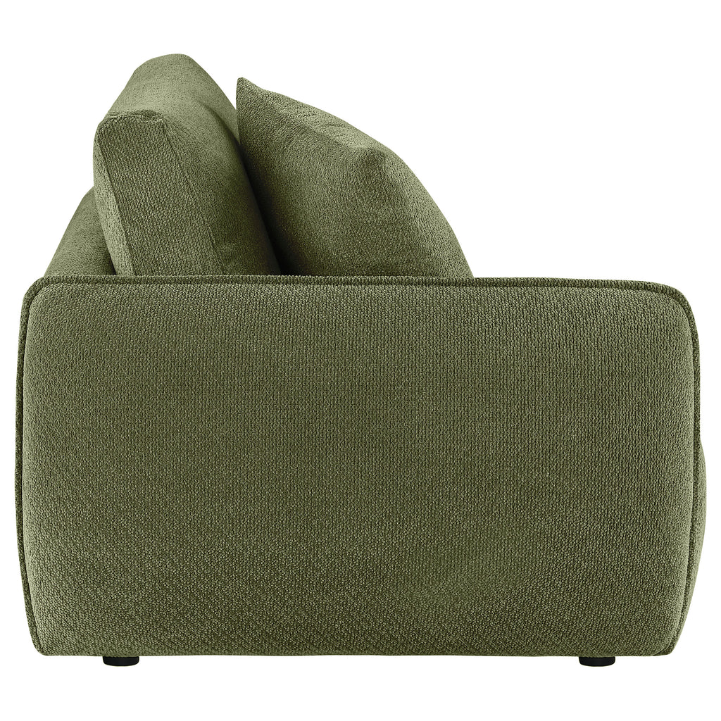 Elysia Fabric Upholstered Modular LAF Chair Green