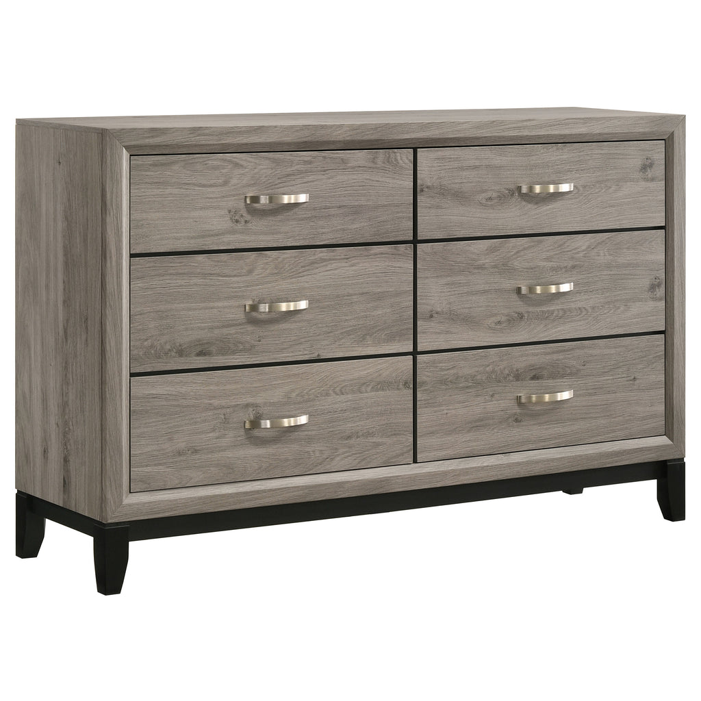 Valen Five-piece Full Bedroom Set Light Taupe