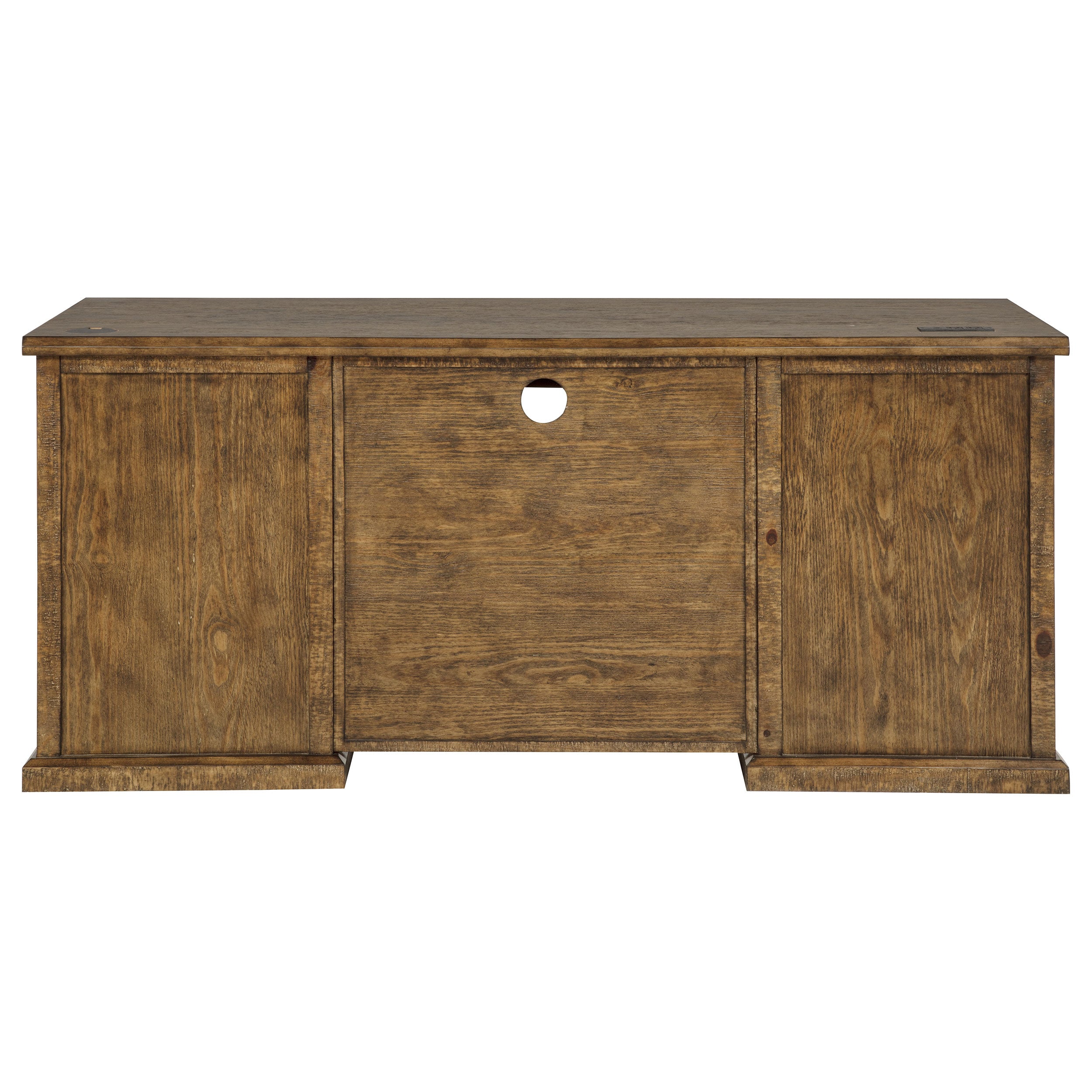 Altidore 68-inch 7-drawer Executive Home Office Desk Distressed Brown