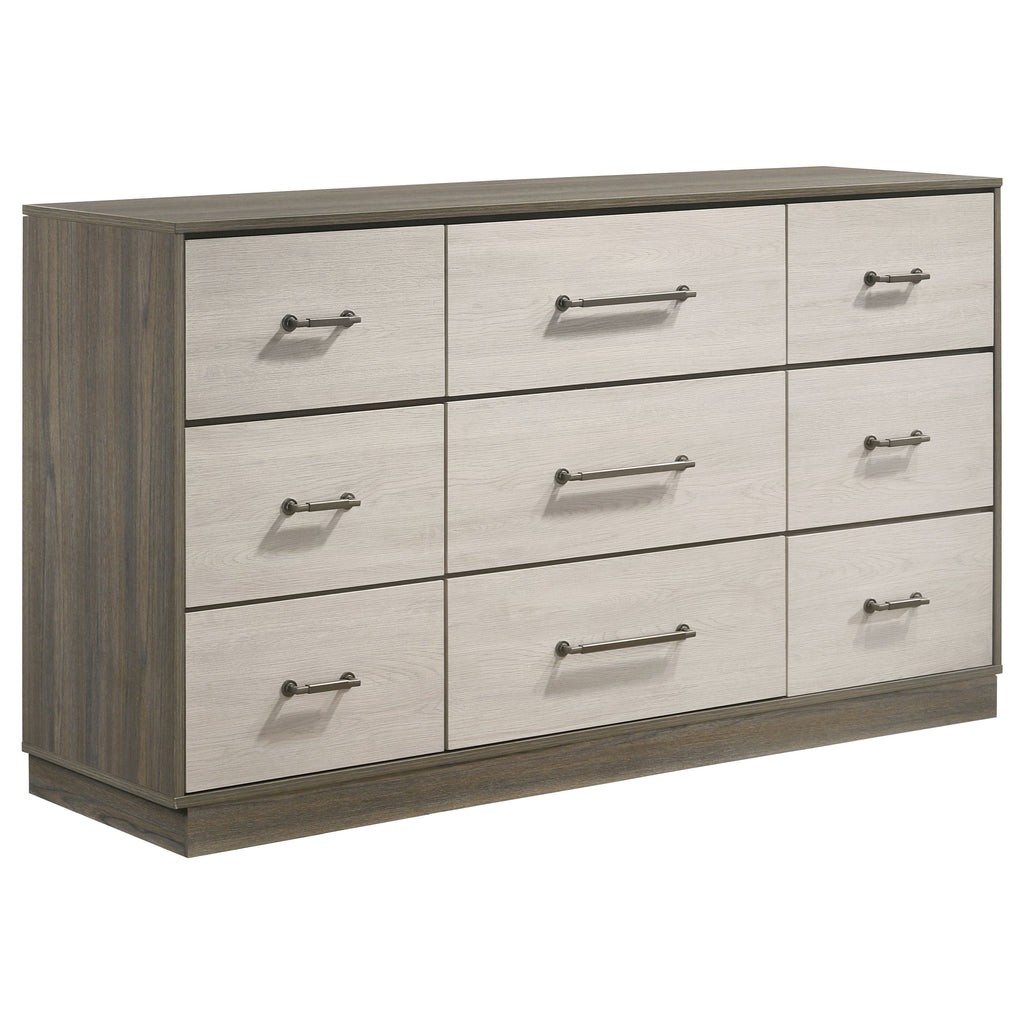 Fenwick 5-piece Queen Bedroom Set Grey Oak
