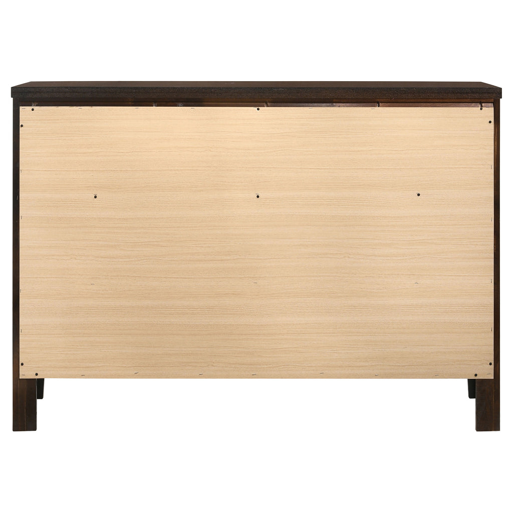 Carlton 6-drawer Dresser Cappuccino