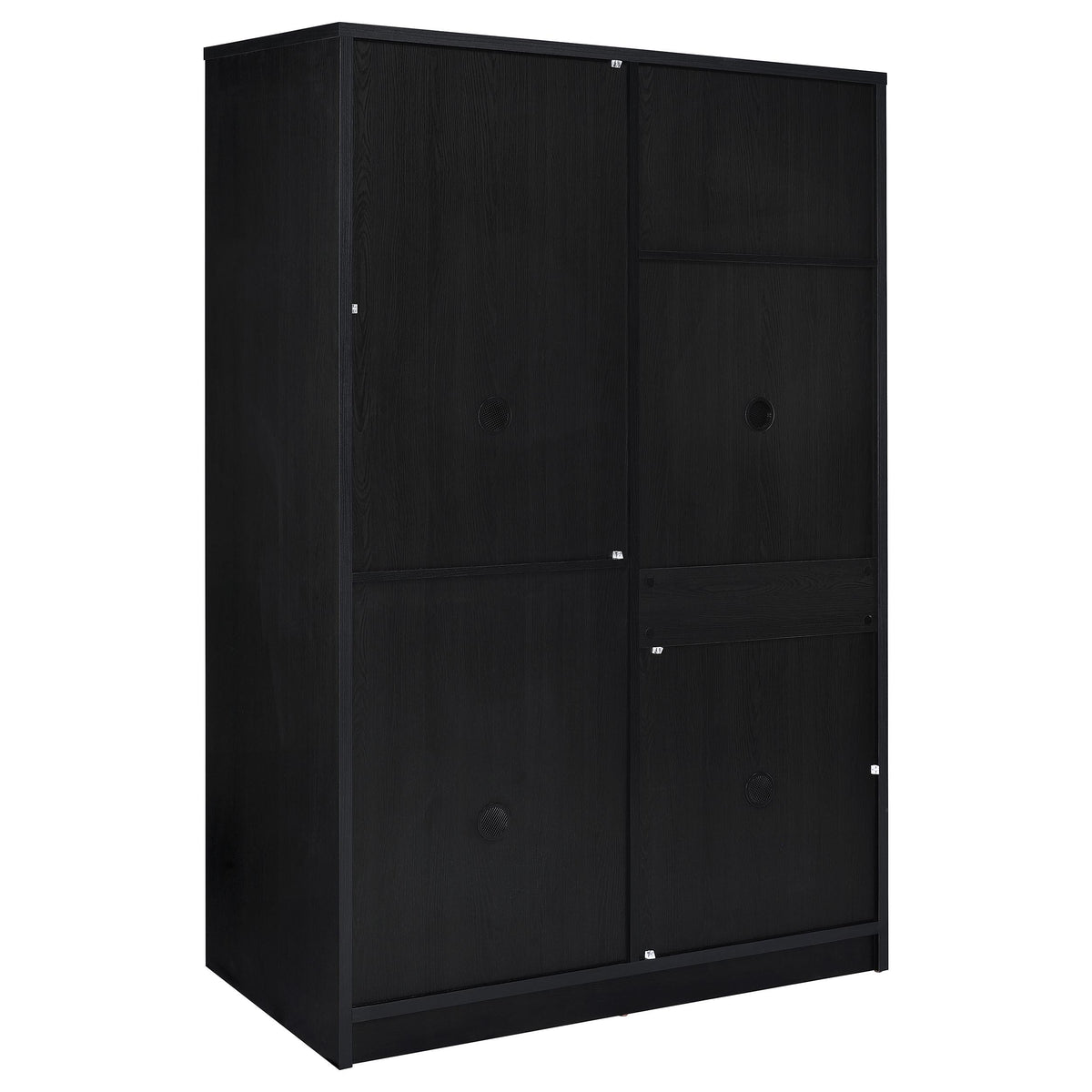 Noble 2-door Bedroom Wardrobe Storage Cabinet Armoire Black