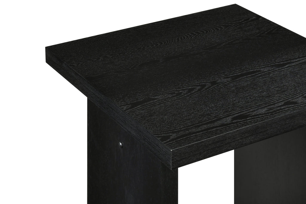 Decker Square Occasional Side End Table Black