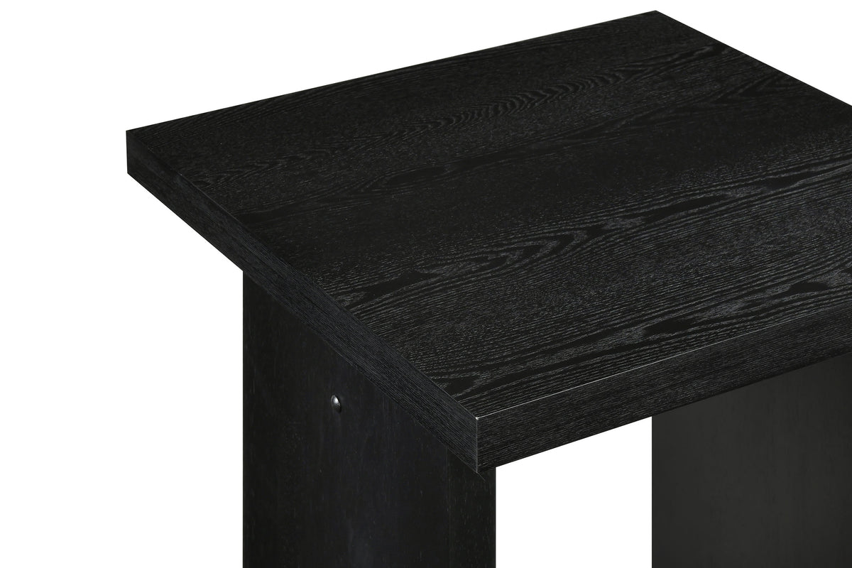 Decker Square Occasional Side End Table Black