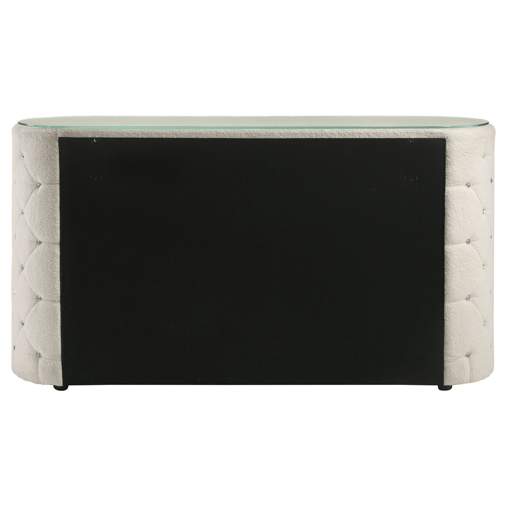Sonya 6-drawer Upholstered Bedroom Dresser Ivory