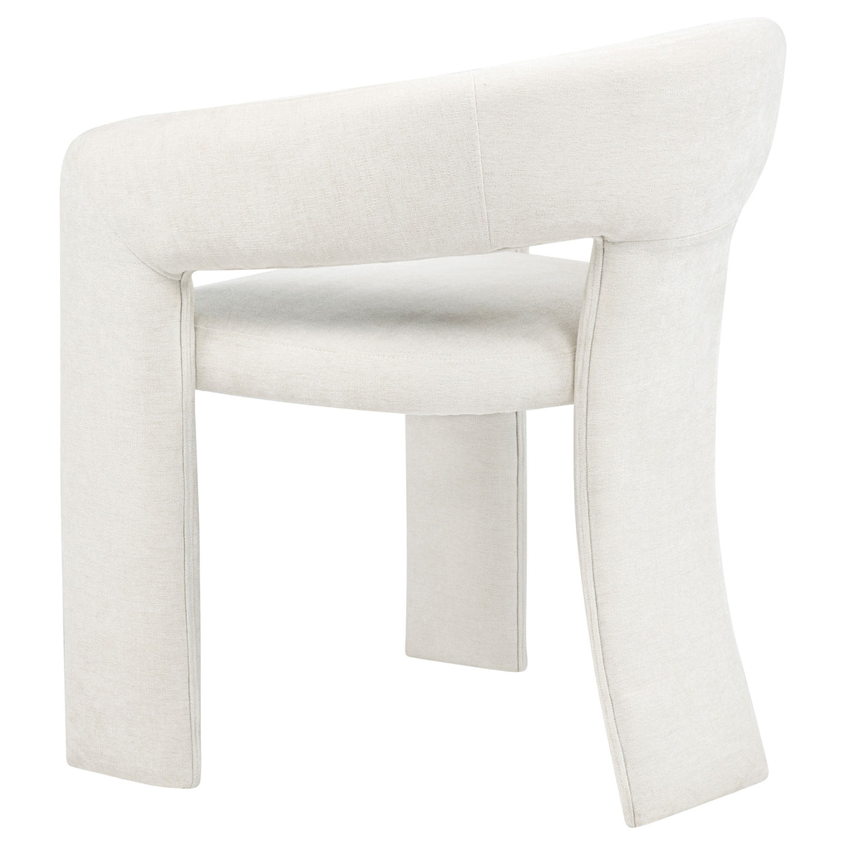 Carlow Upholstered Dining Arm Chair White (Set of 2)