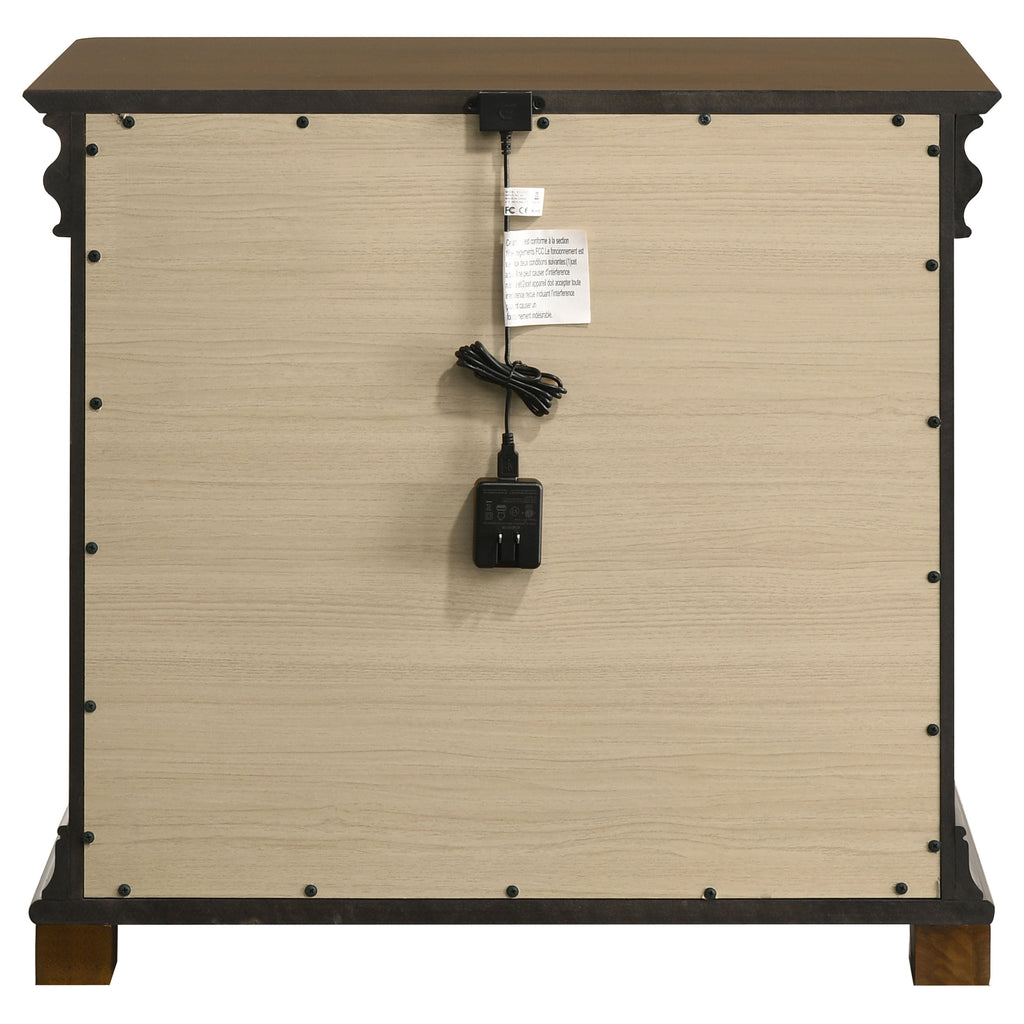 Garland 2-drawer Nightstand Bedside Table Brown Cherry