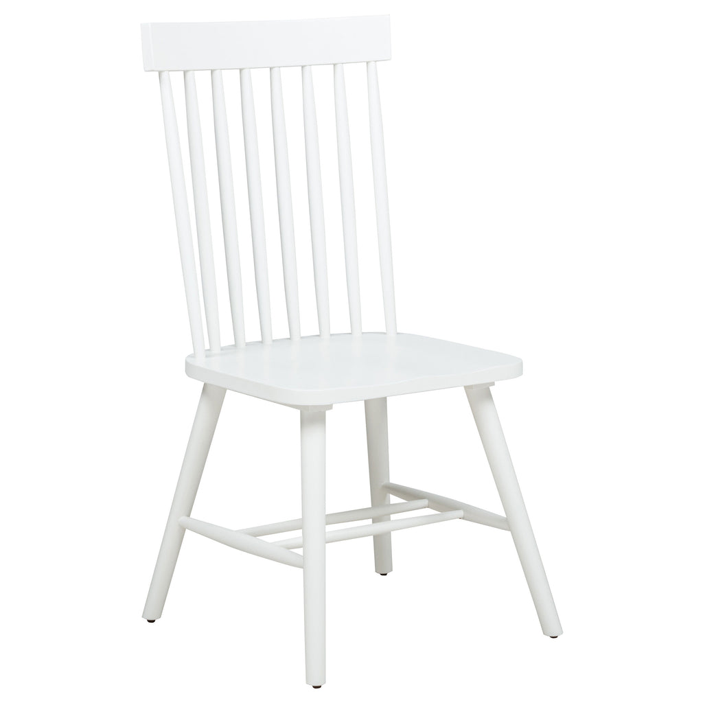 Andrews 7-piece Rectangular Dining Set Light Ash and White