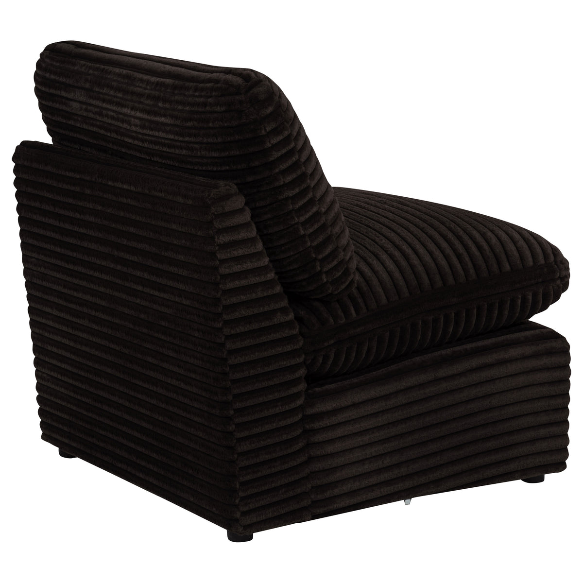 Collins Modular Armless Chair Chocolate Brown