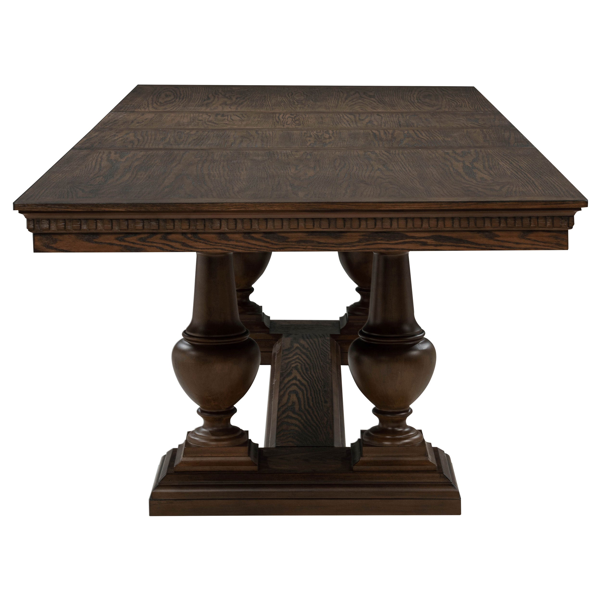 Ridgewell Rectangular Trestle Dining Table Dark Oak