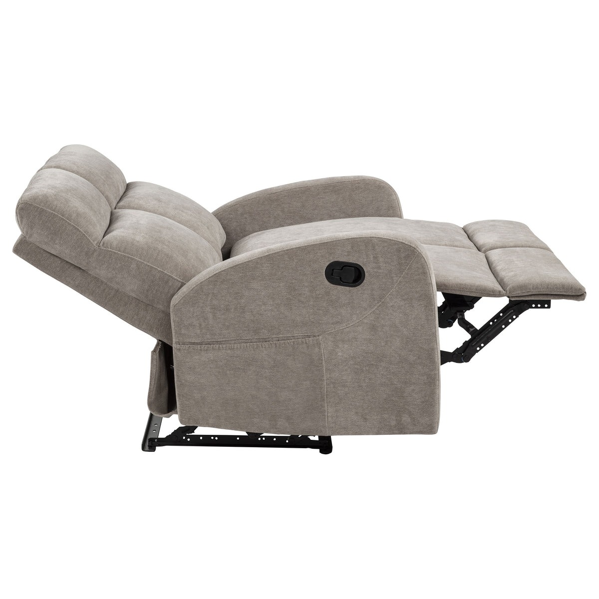 Hamilton Chenille Manual Reclining Loveseat Sand